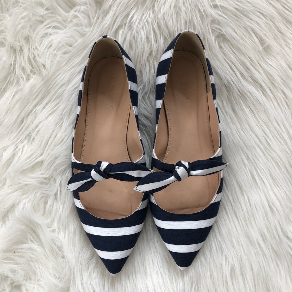 J. Crew Strip Flats
